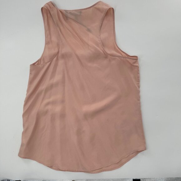 Theory Women's Silk Racerback Tank Top Light Pink Size L - Picture 6 of 8